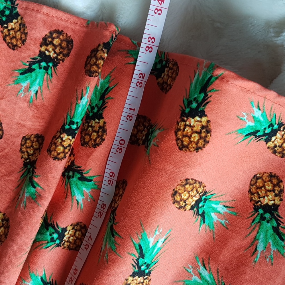 Ixia Summer Fun Tropical Pineapple Print Dress | Size Medium - Picture 13 of 14